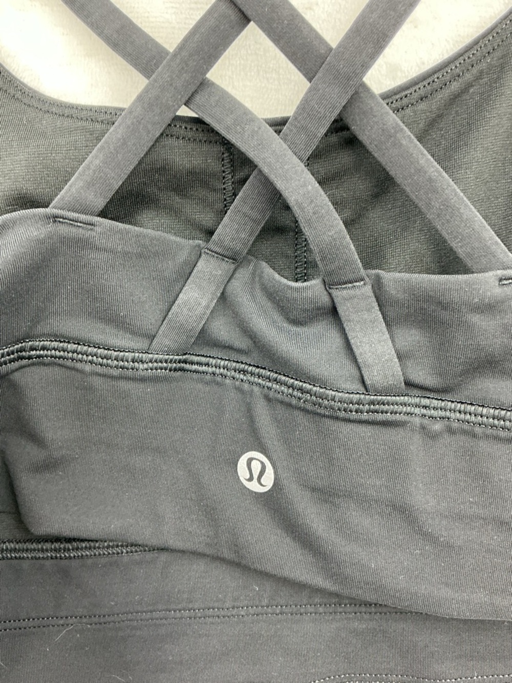 lululemon athletica Black Strappy Back Sports Bra 807 - Picture 4 of 5